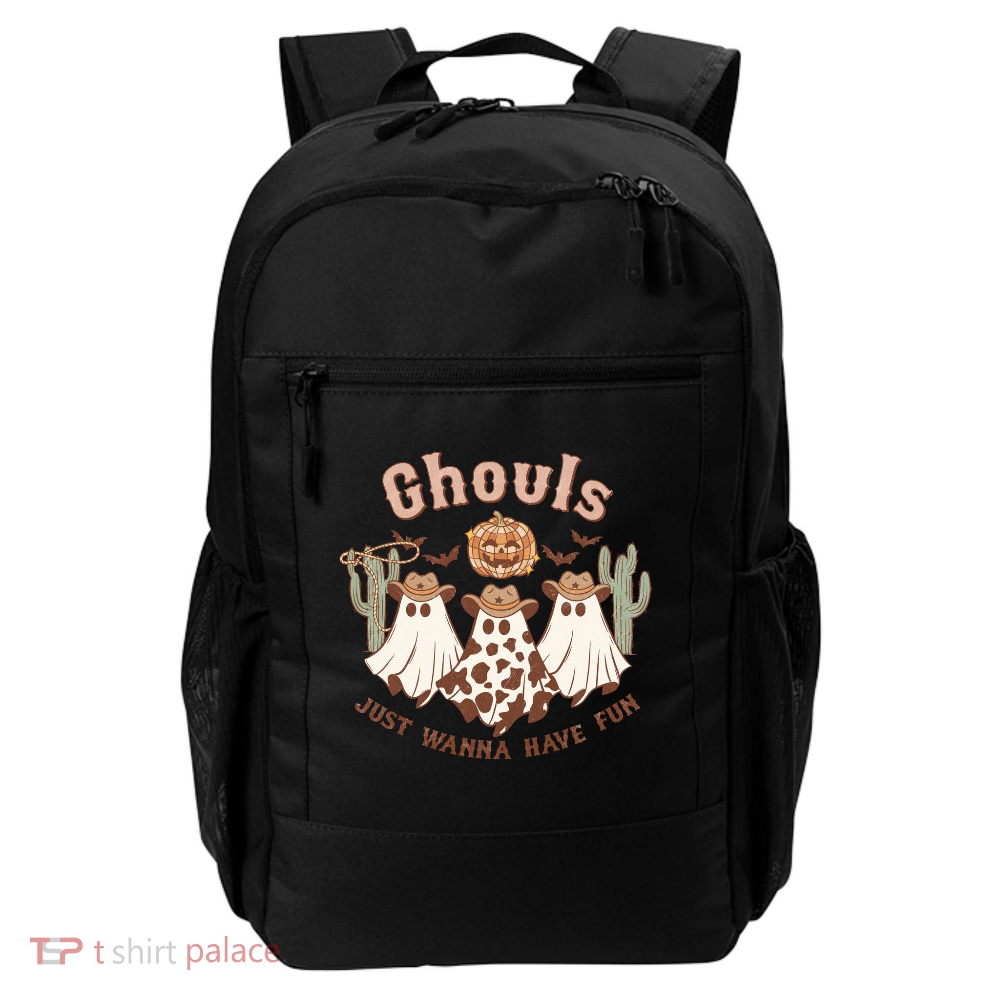 Funny Ghouls Just Wanna Have Fun Halloween Spooky Season Gift Backpack