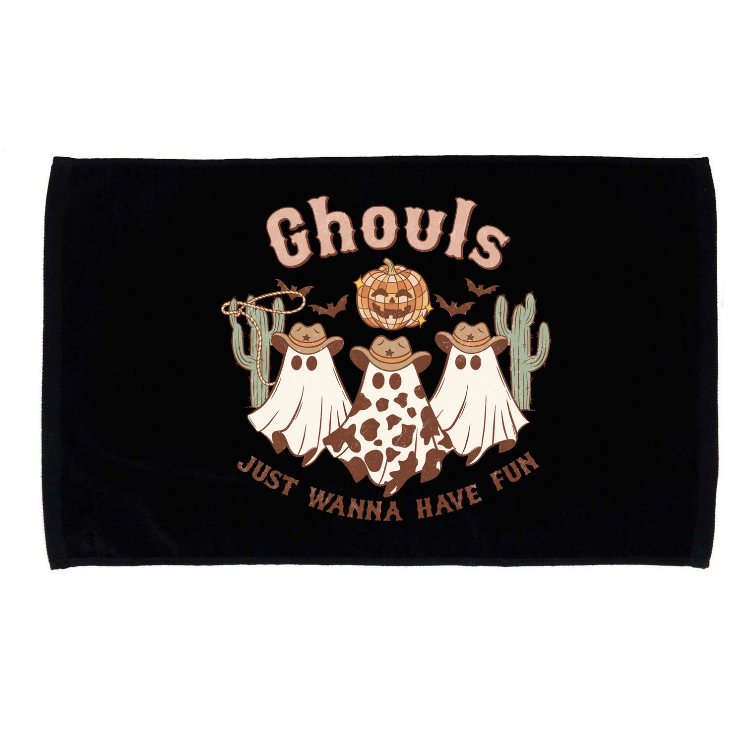 Funny Ghouls Just Wanna Have Fun Halloween Spooky Season Gift Microfiber Hand Towel