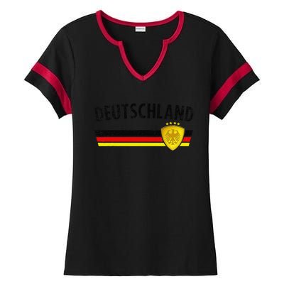 Football Germany Jersey 2024 European Championship Ladies Halftime Notch Neck Tee