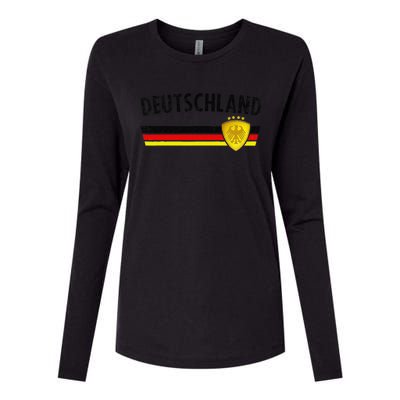 Football Germany Jersey 2024 European Championship Womens Cotton Relaxed Long Sleeve T-Shirt