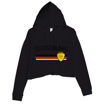 Football Germany Jersey 2024 European Championship Crop Fleece Hoodie