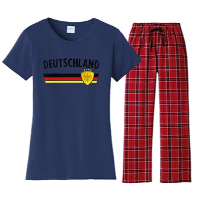 Football Germany Jersey 2024 European Championship Women's Flannel Pajama Set