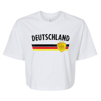 Football Germany Jersey 2024 European Championship Bella+Canvas Jersey Crop Tee