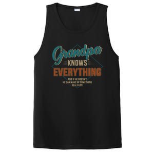 Funny grandpa knows everything for father's day PosiCharge Competitor Tank