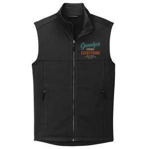 Funny grandpa knows everything for father's day Collective Smooth Fleece Vest