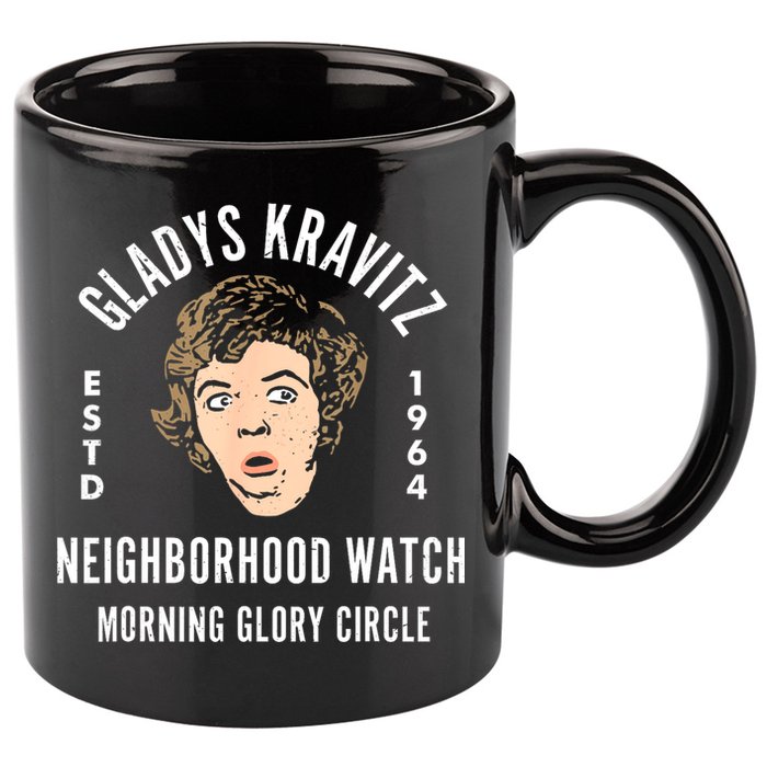 Funny Gladys Kravitz Neighborhood Watch Unisex 11oz C Handle Ceramic Mug