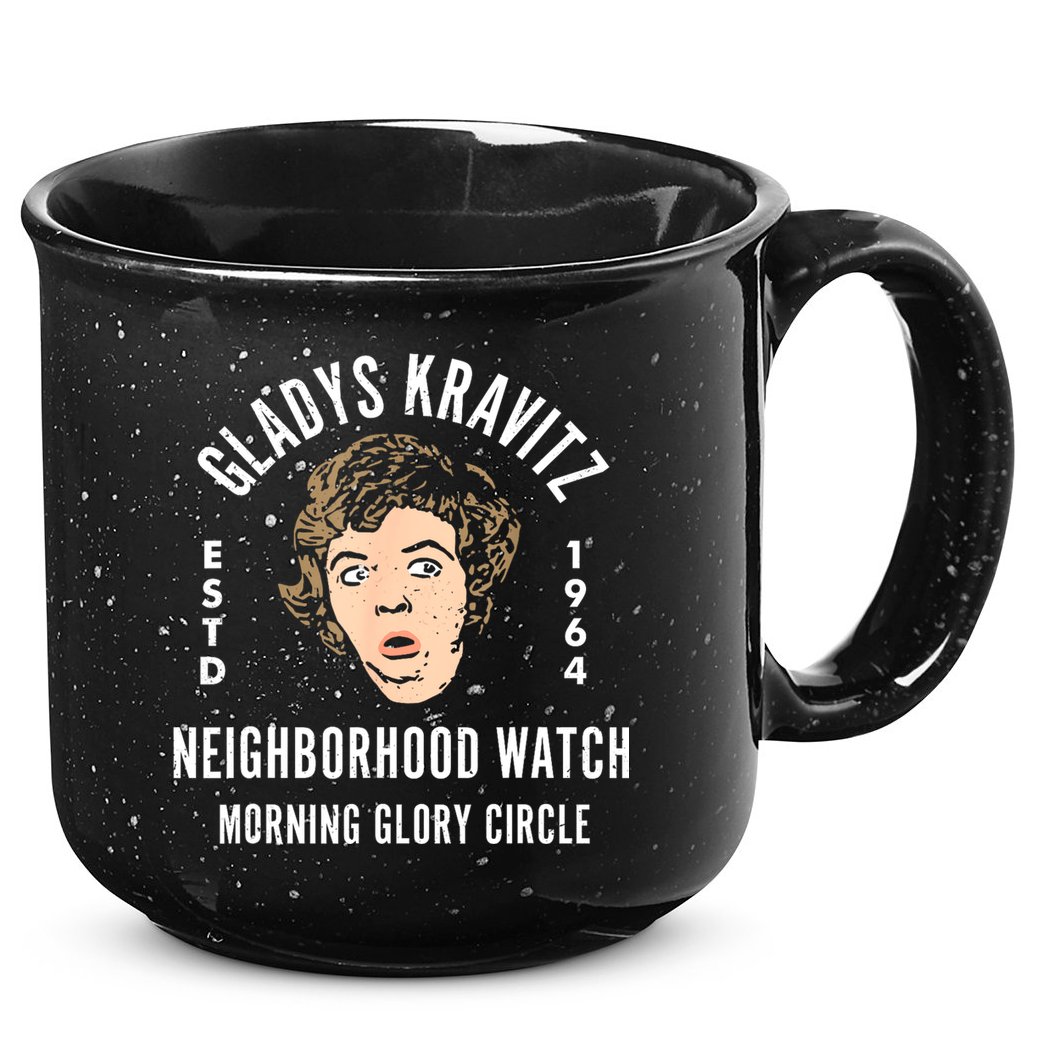 Funny Gladys Kravitz Neighborhood Watch Unisex 15oz Campfire Ceramic Mug