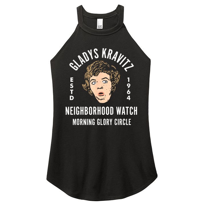 Funny Gladys Kravitz Neighborhood Watch Unisex Women's Perfect Tri Rocker Tank