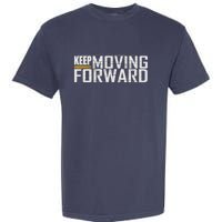 Fitness Gym Keep Moving Forward (Art In Front And Back) Garment-Dyed Heavyweight T-Shirt