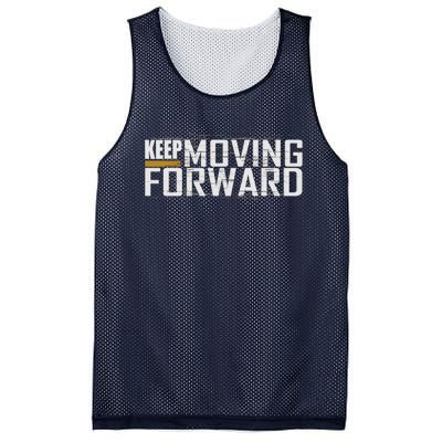 Fitness Gym Keep Moving Forward (Art In Front And Back) Mesh Reversible Basketball Jersey Tank