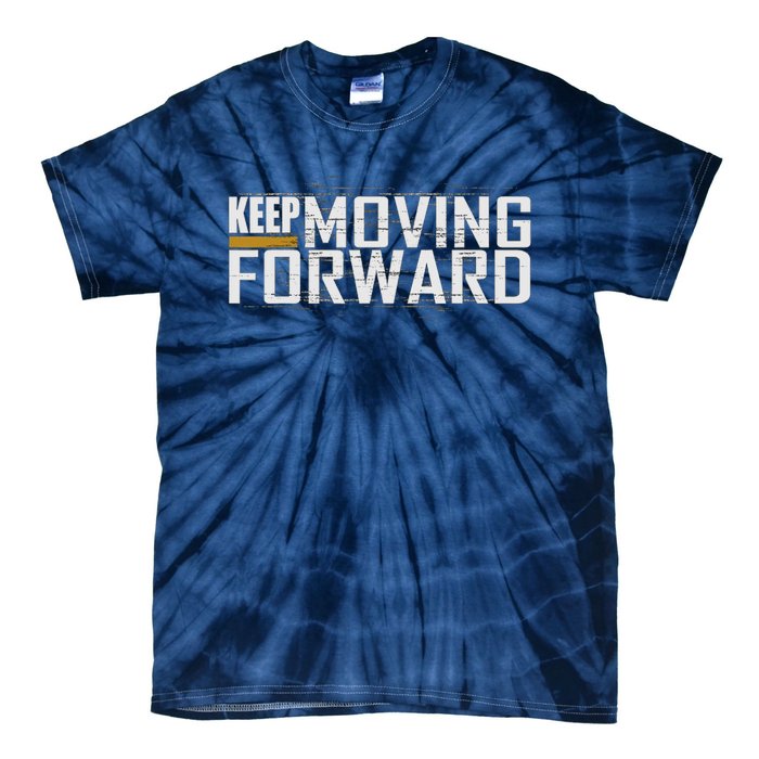 Fitness Gym Keep Moving Forward (Art In Front And Back) Tie-Dye T-Shirt