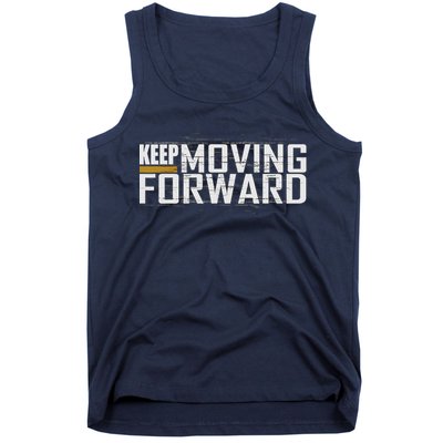 Fitness Gym Keep Moving Forward (Art In Front And Back) Tank Top