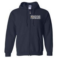 Fitness Gym Keep Moving Forward (Art In Front And Back) Full Zip Hoodie