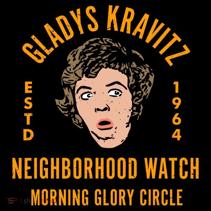Funny Gladys Kravitz Neighborhood Watch Unisex Sustainable Bucket Hat