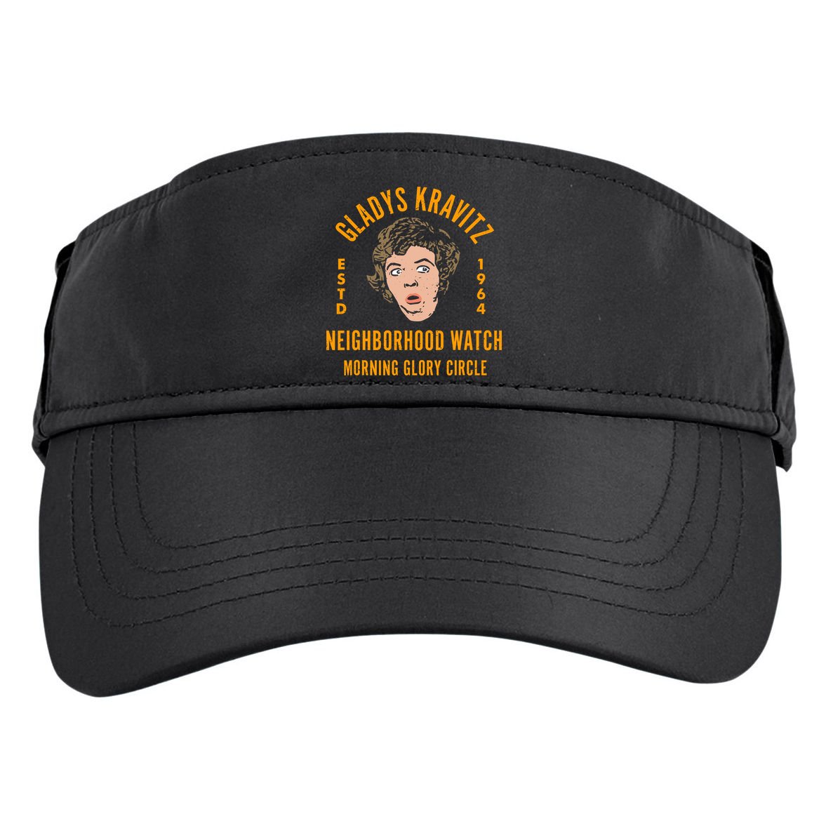 Funny Gladys Kravitz Neighborhood Watch Unisex Adult Drive Performance Visor