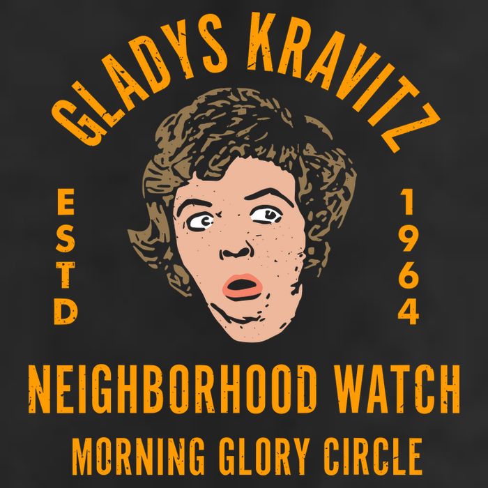 Funny Gladys Kravitz Neighborhood Watch Unisex Adult Drive Performance Visor
