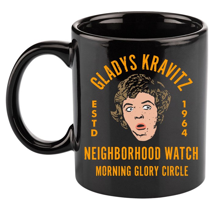 Funny Gladys Kravitz Neighborhood Watch Unisex 11oz C Handle Ceramic Mug
