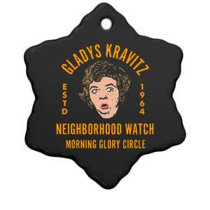 Funny Gladys Kravitz Neighborhood Watch Unisex Ceramic Star Ornament