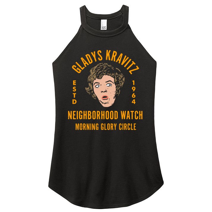 Funny Gladys Kravitz Neighborhood Watch Unisex Women's Perfect Tri Rocker Tank