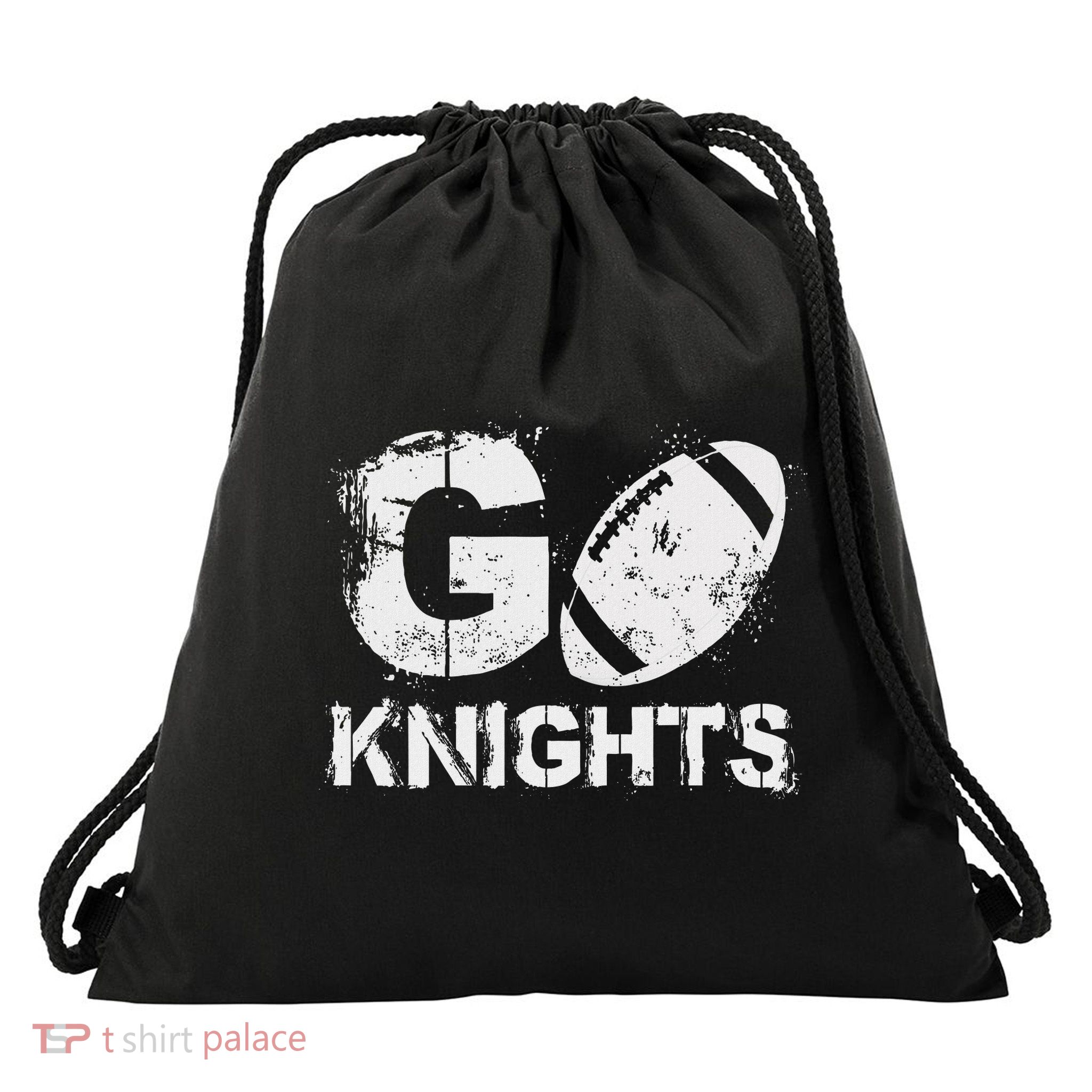 Football Go Knights Drawstring Bag