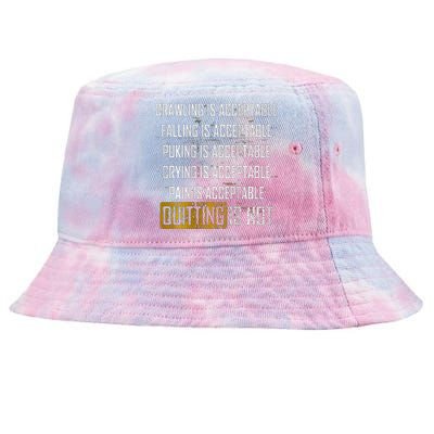 Fitness Gym Keep Moving Forward Tie-Dyed Bucket Hat