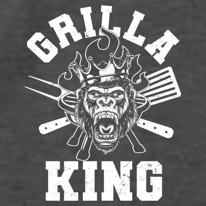 Funny Grilla King Gorilla King Of The Grill Vector Backpack