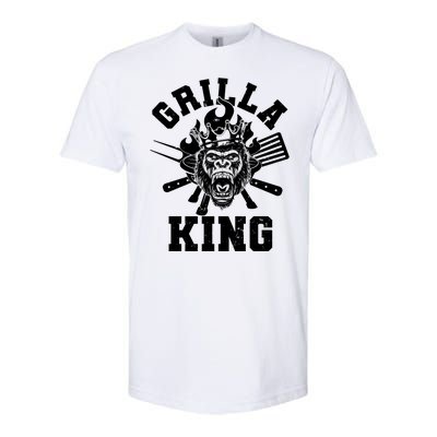 Funny Grilla King Gorilla King Of The Grill Softstyle® CVC T-Shirt