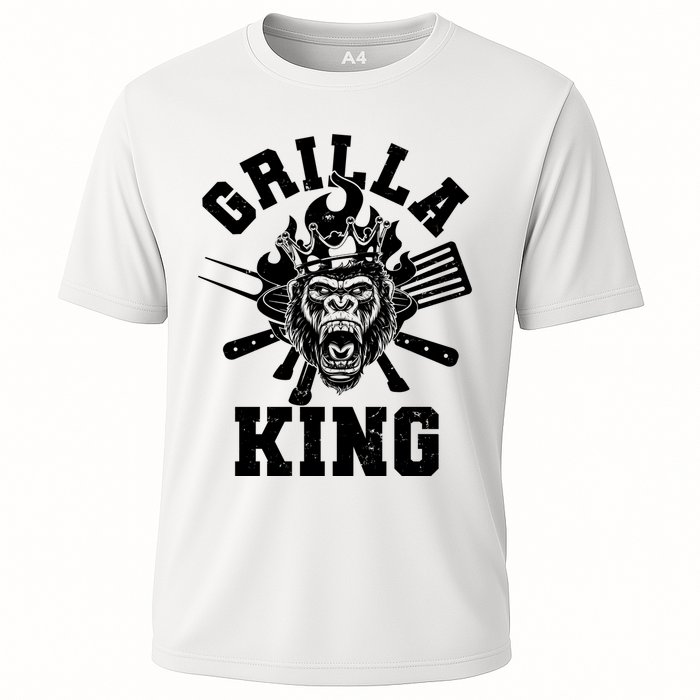 Funny Grilla King Gorilla King Of The Grill Performance Shirt