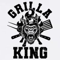Funny Grilla King Gorilla King Of The Grill Performance Shirt