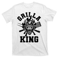 Funny Grilla King Gorilla King Of The Grill T-Shirt