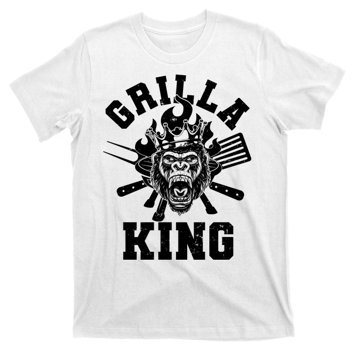 Funny Grilla King Gorilla King Of The Grill T-Shirt