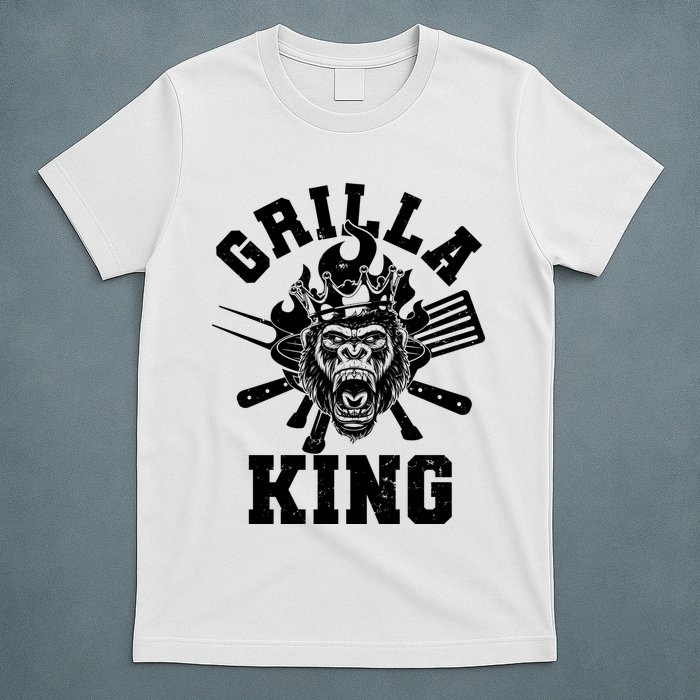 Funny Grilla King Gorilla King Of The Grill T-Shirt