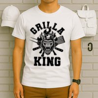 Funny Grilla King Gorilla King Of The Grill T-Shirt