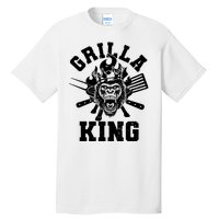 Funny Grilla King Gorilla King Of The Grill Tall T-Shirt