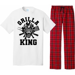 Funny Grilla King Gorilla King Of The Grill Pajama Set