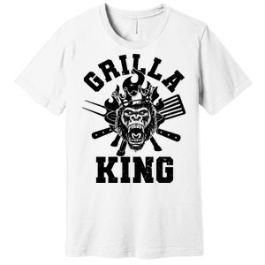 Funny Grilla King Gorilla King Of The Grill Premium T-Shirt