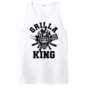 Funny Grilla King Gorilla King Of The Grill PosiCharge Competitor Tank