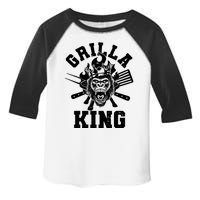 Funny Grilla King Gorilla King Of The Grill Toddler Fine Jersey T-Shirt