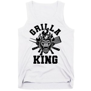 Funny Grilla King Gorilla King Of The Grill Tank Top