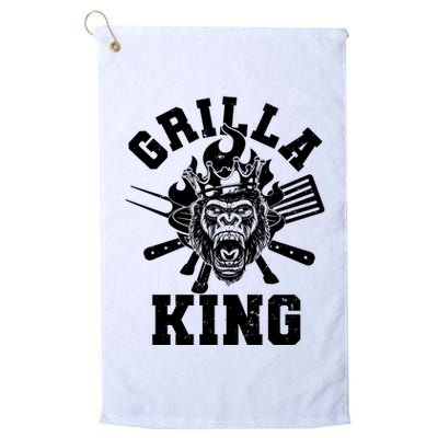Funny Grilla King Gorilla King Of The Grill Golf Towel