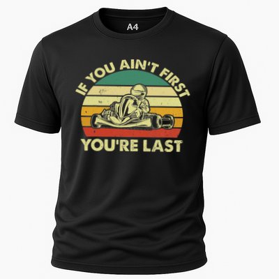 Funny Go Kart Racing Race Car Kart Racer Cooling Performance Crew T-Shirt