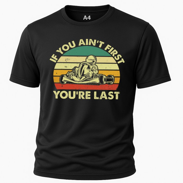 Funny Go Kart Racing Race Car Kart Racer Cooling Performance Crew T-Shirt