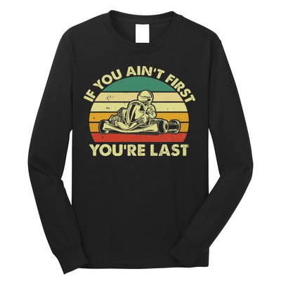 Funny Go Kart Racing Race Car Kart Racer Long Sleeve Shirt