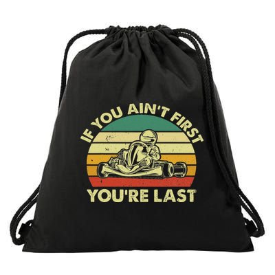 Funny Go Kart Racing Race Car Kart Racer Drawstring Bag