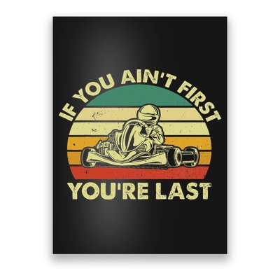 Funny Go Kart Racing Race Car Kart Racer Poster