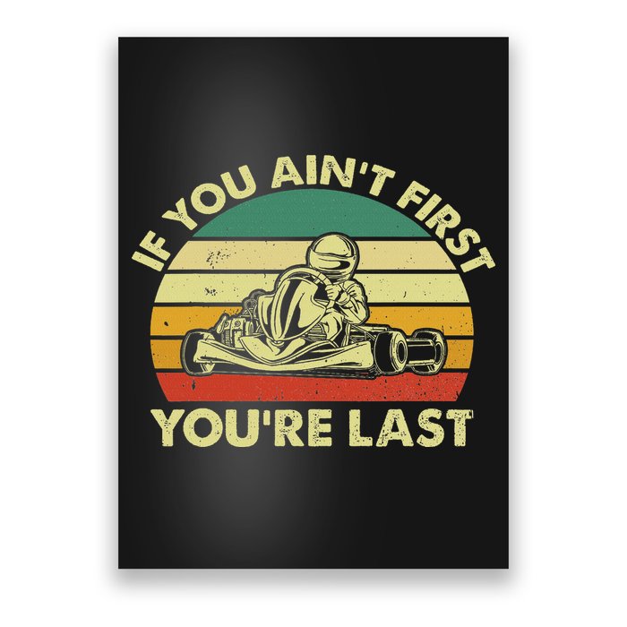 Funny Go Kart Racing Race Car Kart Racer Poster