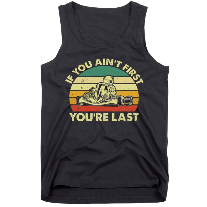 Funny Go Kart Racing Race Car Kart Racer Tank Top