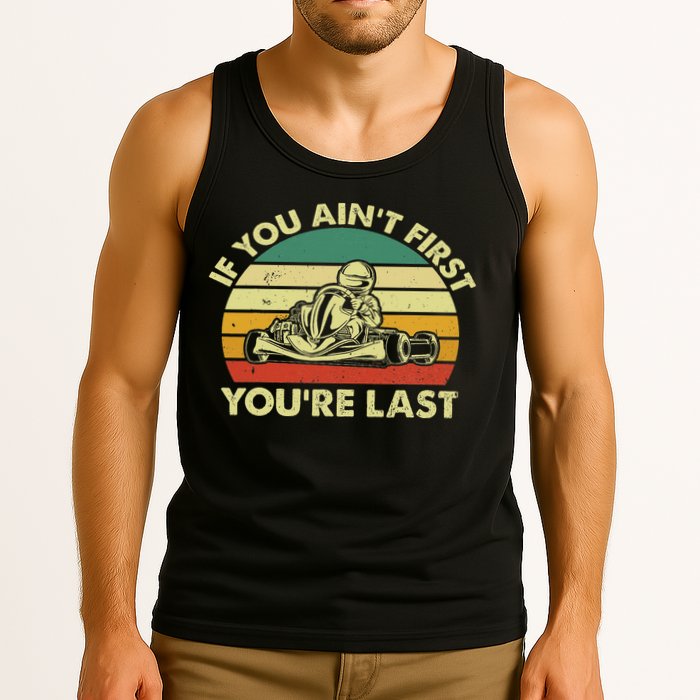 Funny Go Kart Racing Race Car Kart Racer Tank Top