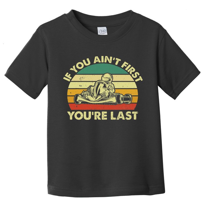 Funny Go Kart Racing Race Car Kart Racer Toddler T-Shirt