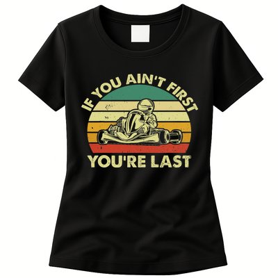 Funny Go Kart Racing Race Car Kart Racer Womens T-Shirt